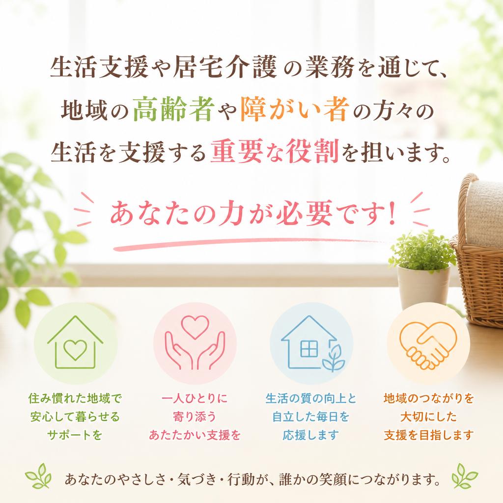 生活を支える、大切な役割