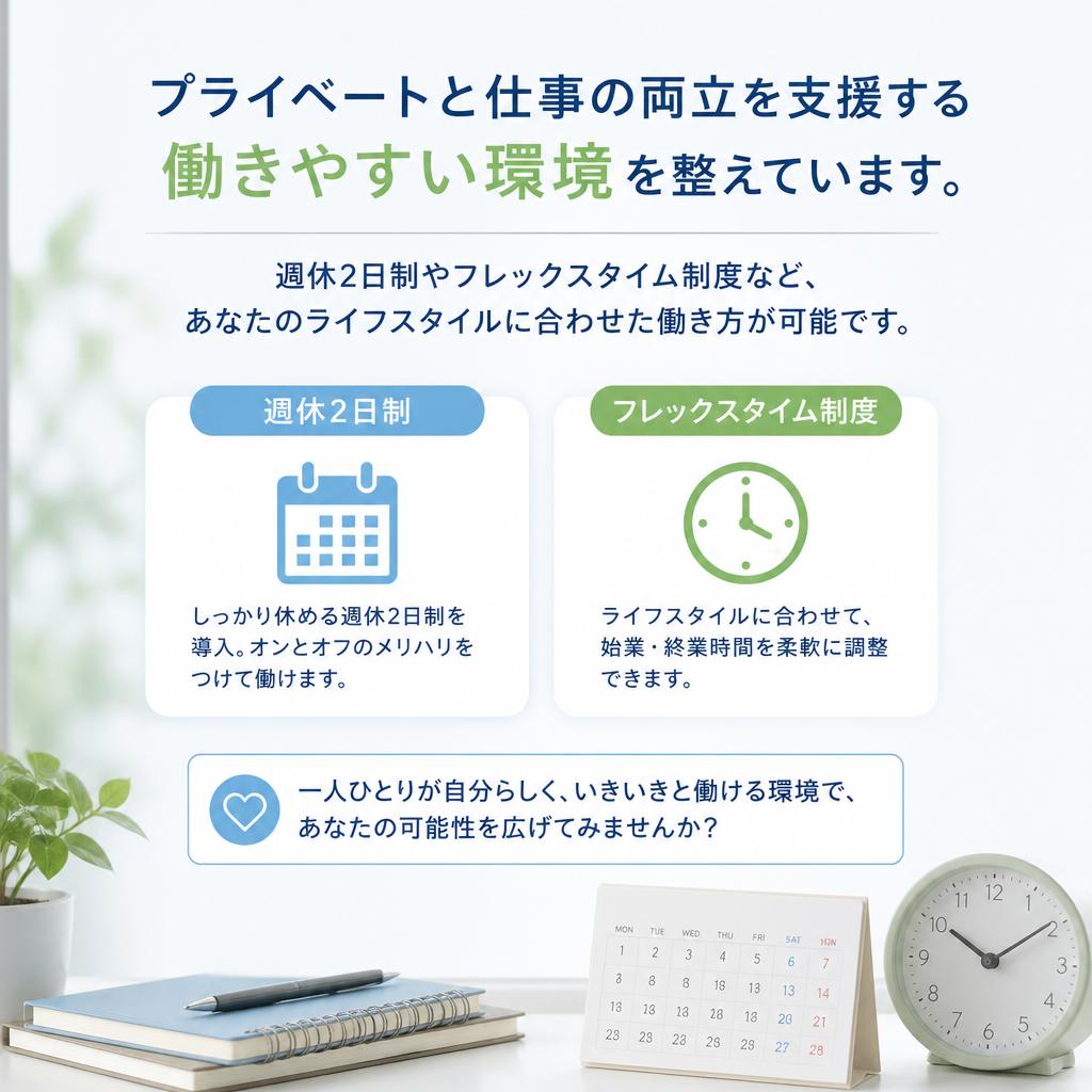 働きやすい職場環境と制度