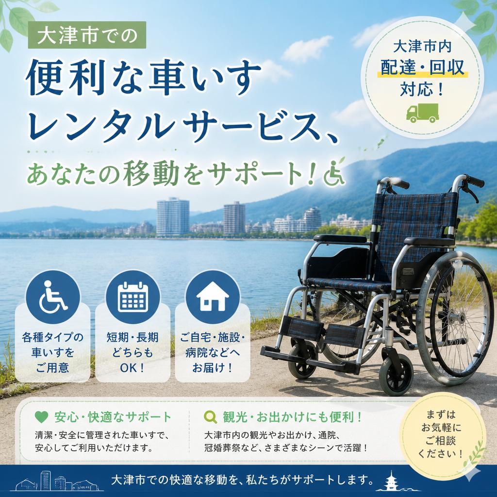 大津市での便利な車いすレンタルサービス、あなたの移動をサポート！